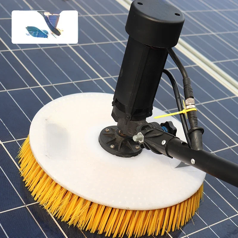 Portable lithium battery high-efficiency solar panel cleaning brush, solar panel automatic cleaning brush machine