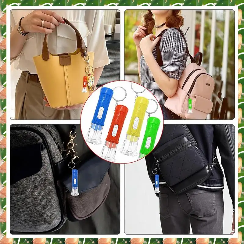 

JAJA 100 шт. мини-брелок-фонарик, объемный мини-брелок, светодиодные маленькие фонарики для детей и взрослых, походов, кемпинга, наполнители для дома