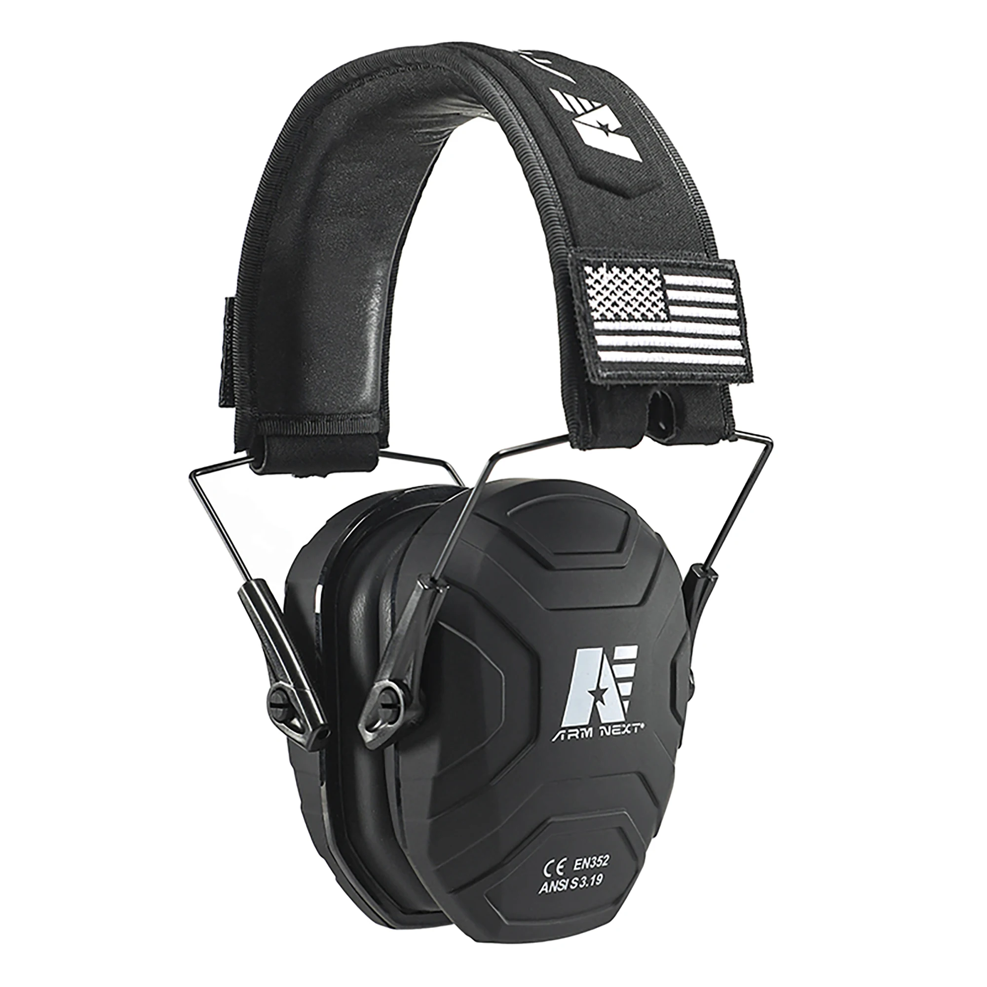 Tactical Earmuffs Shooting Hearing Protection Adjustable Headband Noise Reduction for Hunting Construction Helmet
