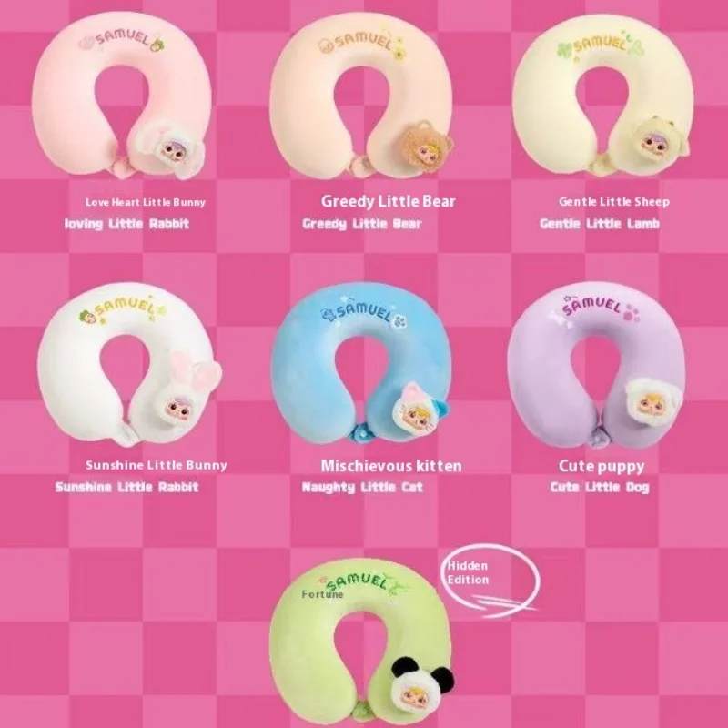 

Three Small Hair Samuel U-Shaped Pillow Series Blind Box Cute Creative Travel Comfortable Neck Pillow For Girl Gift