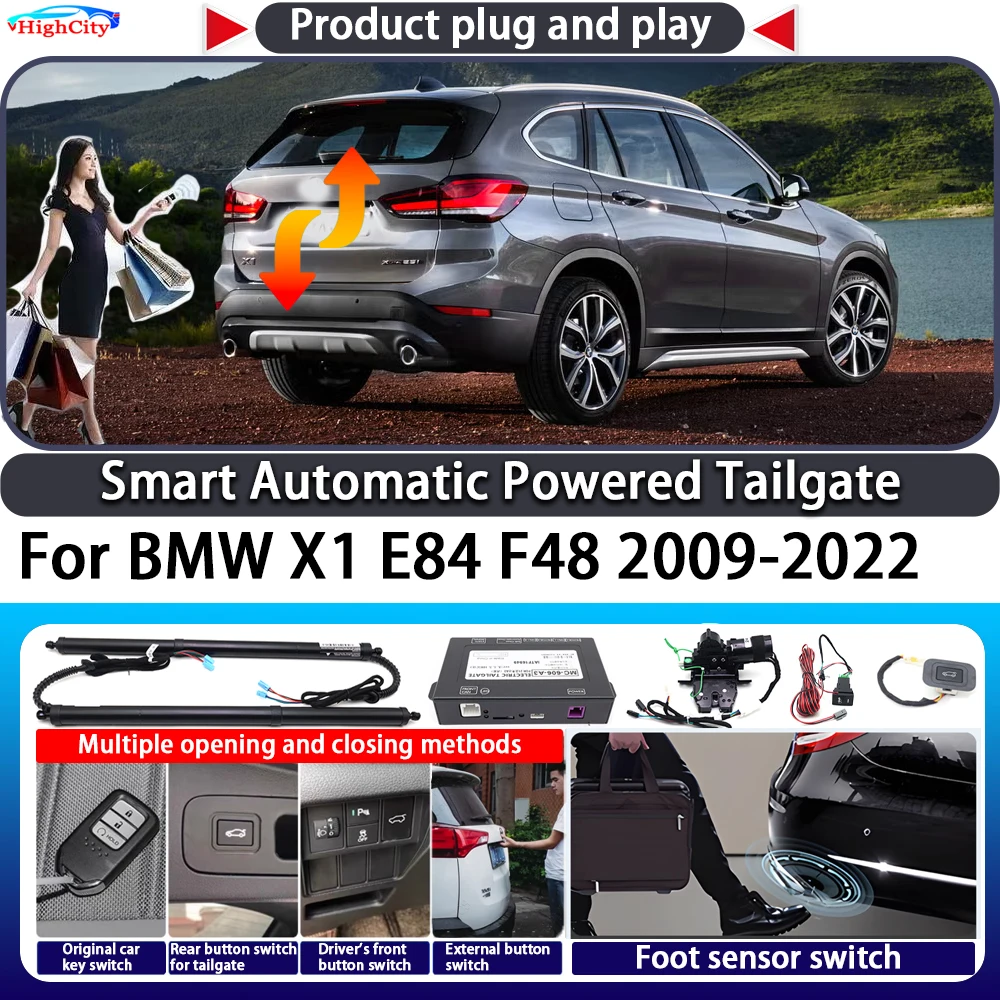 

For BMW X1 E84 F48 2009-2022 OEM Smart Automatic Powered Tailgate Key Control Trunk Lift Close Kit Electric Power Tailgate