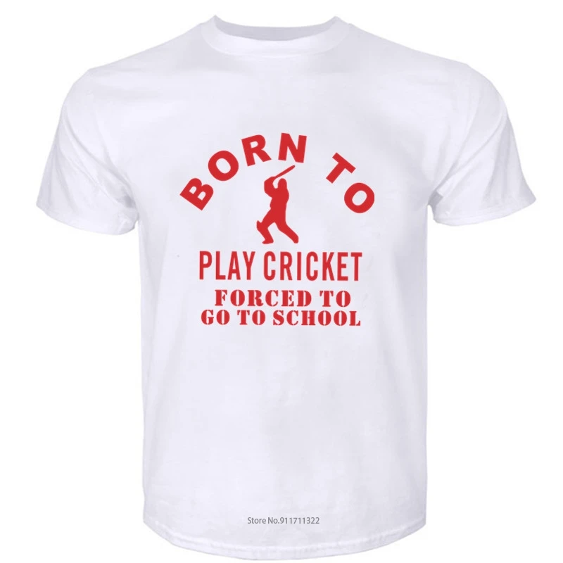 mens short sleeve t shirt Summer Born To  Cricket T Shirts Men Cool Funny T-Shirt fashion tee-shirt male summer tops