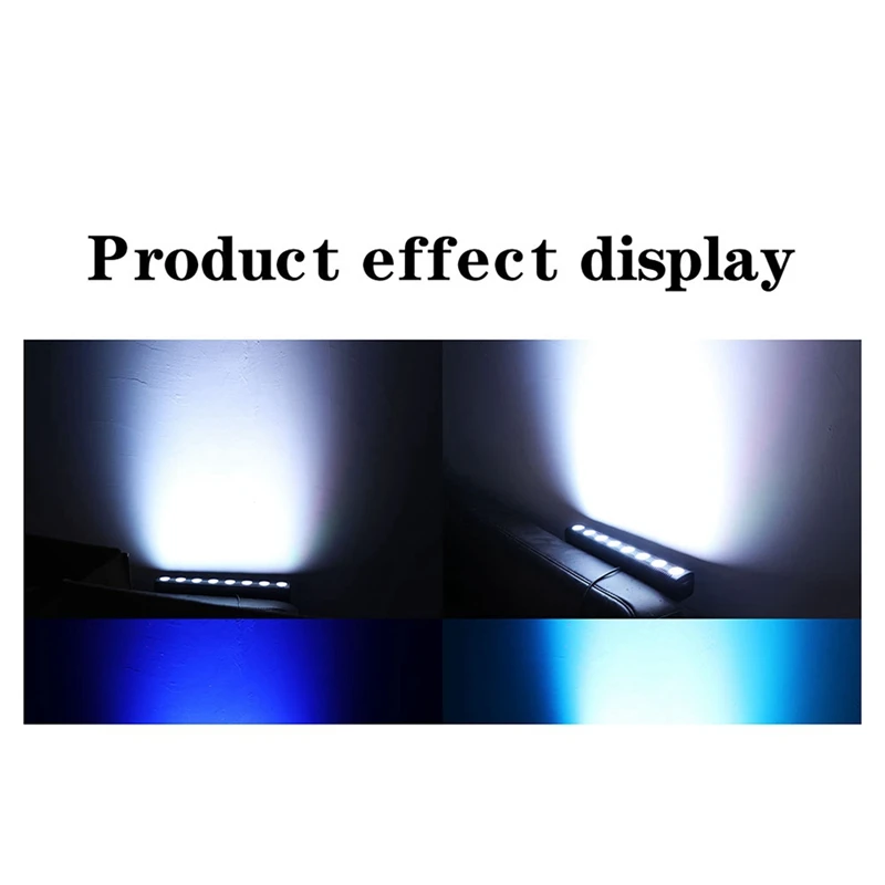 Rgbw 4in 1 dmxウォールウォッシュランプ,8 LED,dj,ディスコパーティー,ステージ,ダンスバーの照明効果,休日の装飾