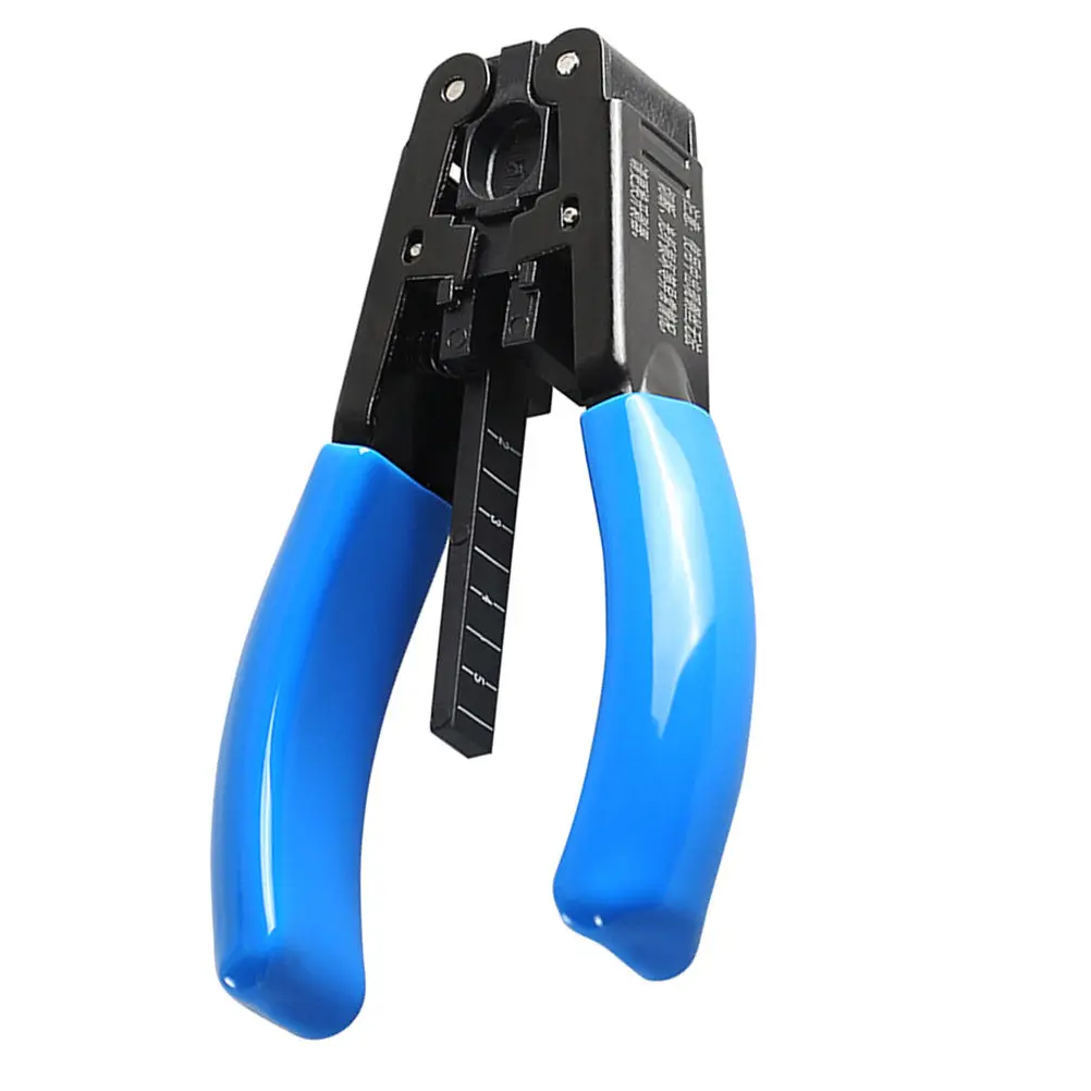 1Pcs Professional Fiber Optic Crimping Plier with Adjustable 2.1x1.6mm Wrench for Cable Stripping Crimping Cutting Electrician