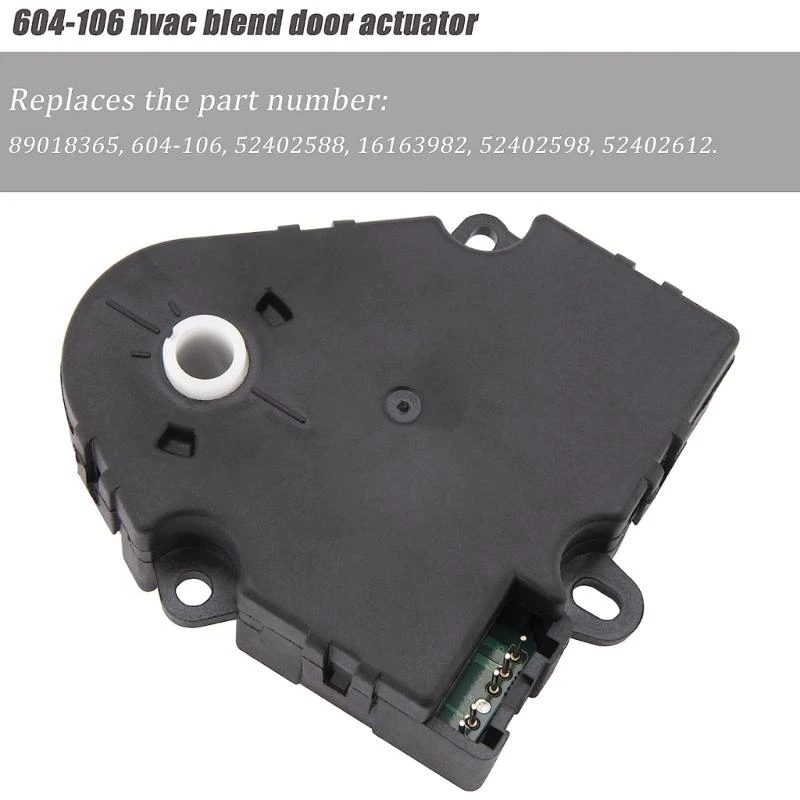 

Quick Install Heater Blend Door Actuator Motor For Improved Air Circulation 16163982 52402588 52402598 89018365 604-106 D7YA