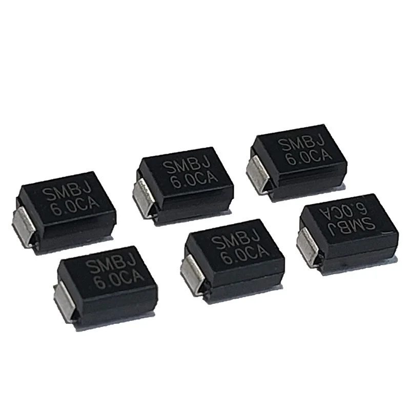 100PCS SMBJ5.0CA SMBJ6.0CA SMBJ6.5CA SMBJ7.0CA SMBJ7.5CA SMBJ8.0CA SMBJ8.5CA SMBJ9.0CA SMBJ10CA Surface Mount SMB TVS Diode