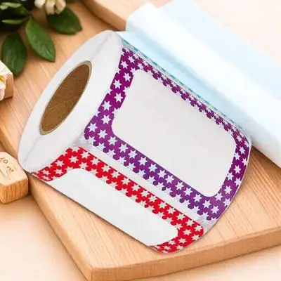 

1 рулон универсальных пустых этикеток-наклеек для сортировки, самоклеящиеся этикетки для написания имен, для студентов, класса, офиса, приветственных вечеринок, DIY