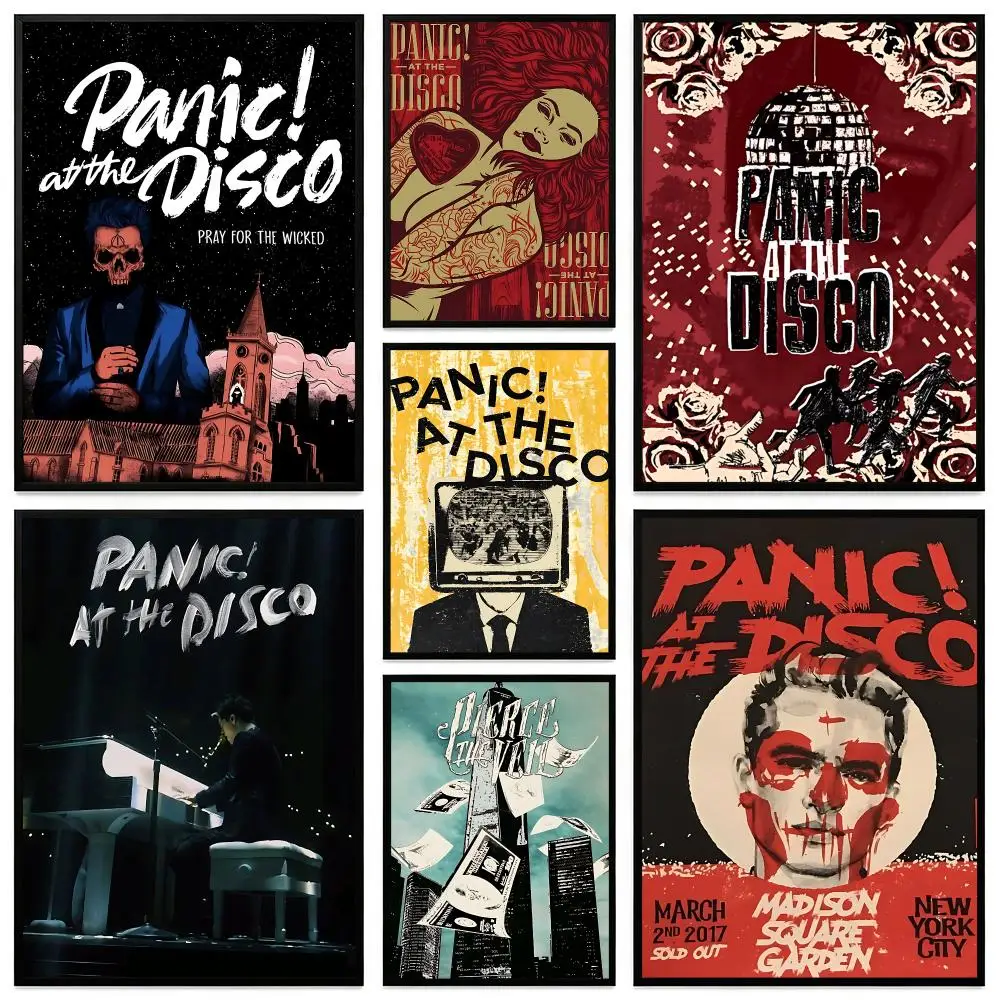 Music Panic! at the Disco Poster Poster HD Printing Premium Luxury Style Wall Art Home Decor For living room Bedroom Gift