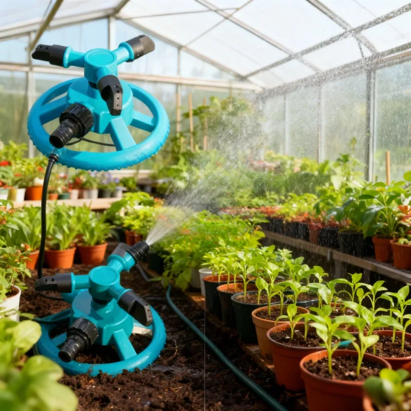 360-Grad Automatisch Rotierendes Garten-Rasen-Bewässerungssystem mit Schnellkupplung, Rotierende Rasendüse, Gartenbewässerungszubehör