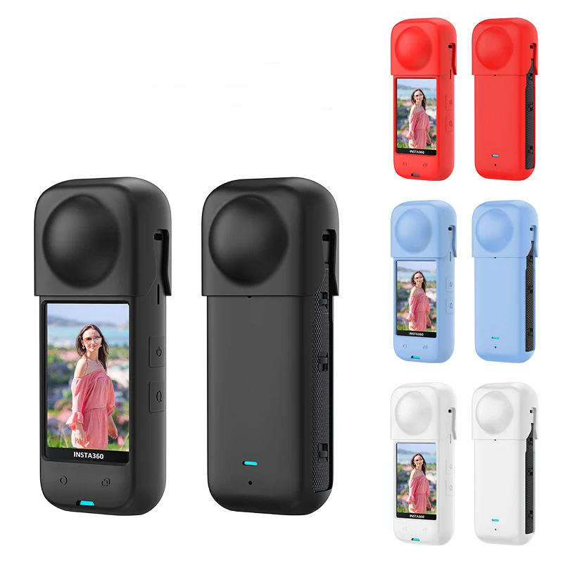 

Silicone Case For Insta360 X4 Body Lens Protective Cover Anti-Slip Anti-Scratch Soft Cover For Insta 360 X4 Camera Accessories