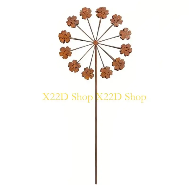 

X22D ржавые металлические колья для цветника, большие декоративные ландшафтные и садовые уличные украшения, орнамент для двора