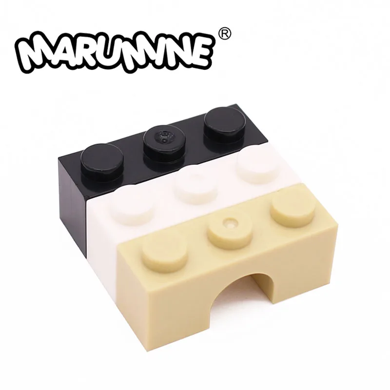 Marumine 1x3 Arch Assembles Particles Compatible 4490 30PCS MOC Building Blocks kit Accessories Educational Toy For Children