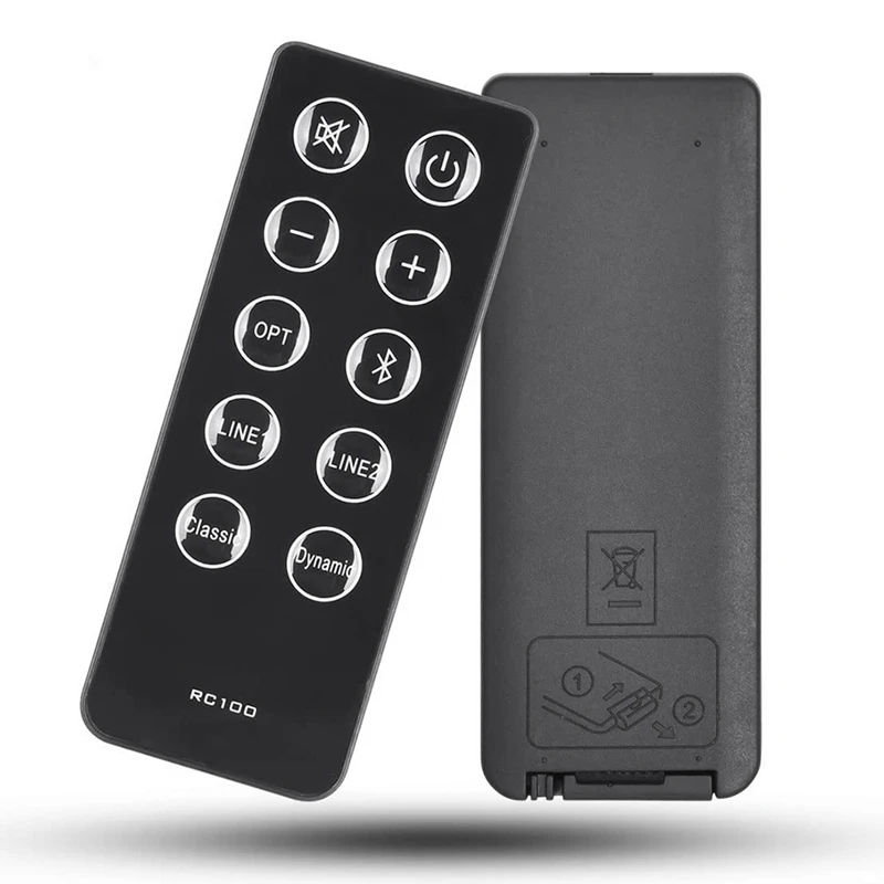 NEW Replace RC10D RC100 Remote Control for R2000DB Soundbar Powered Bluetooth Bookshelf Speakers