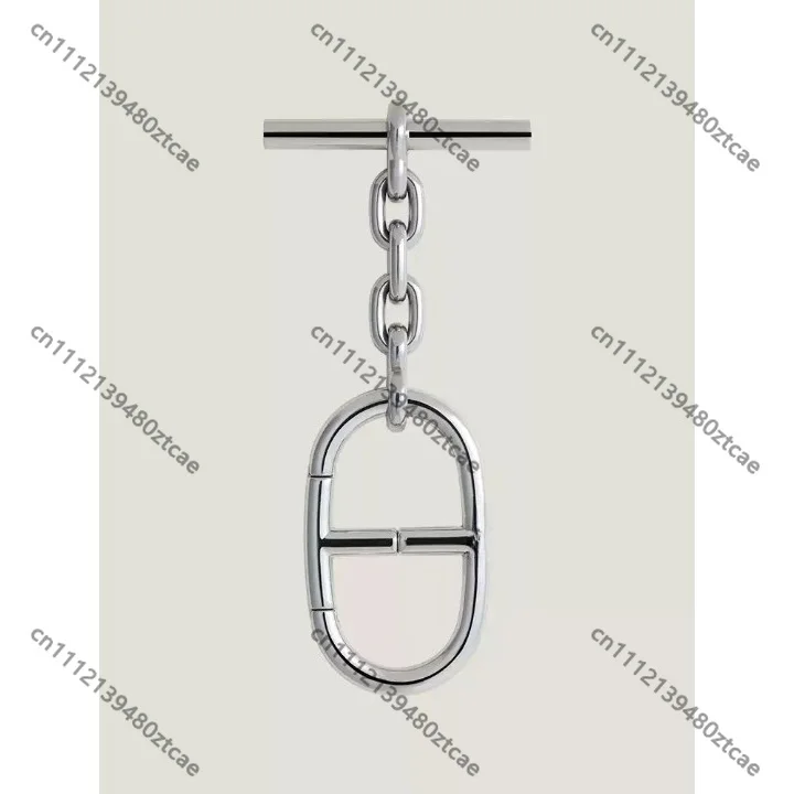 Multi-use Mirror Stainless Steel Pig Nose Metal Ornament Luxury Keychain Bag Charm Scarf Buckle Pendant Daily Fashion Jewelry
