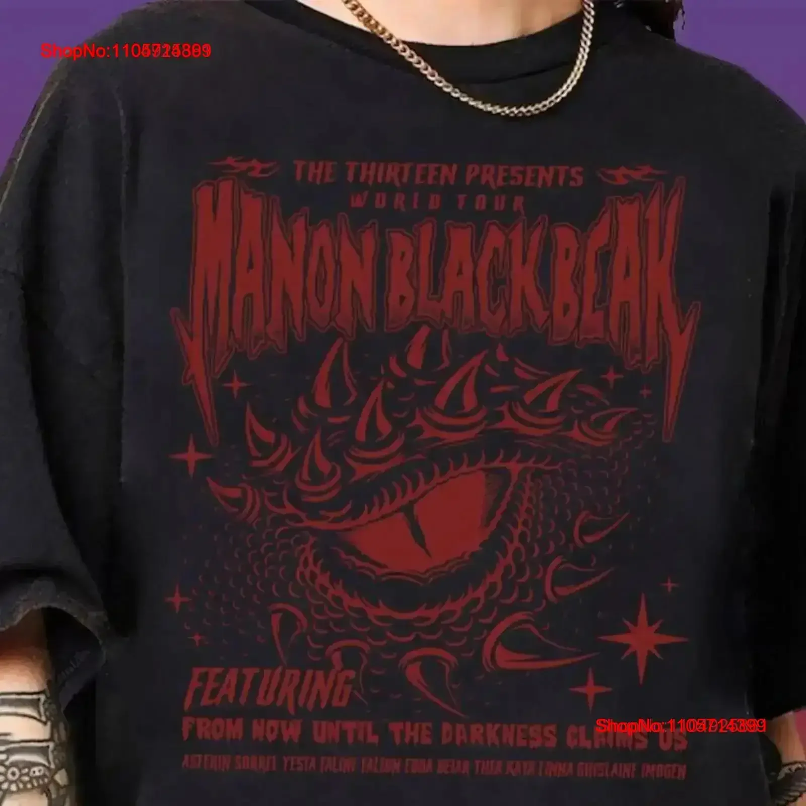 Manon Blackbeak Throne of Glass T Shirt The Thirteen From Now Until Darkness Claims Us ACOTAR Crescent City Bookish vintage