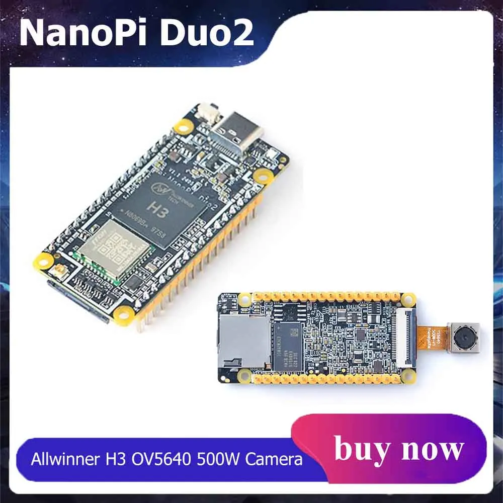 Nanopi Duo2 Allwinner H3 Quad-Core 512MB DDR3 Wifi Bluetooth Ubuntucore Iot Development Board With OV5640 Camera optional