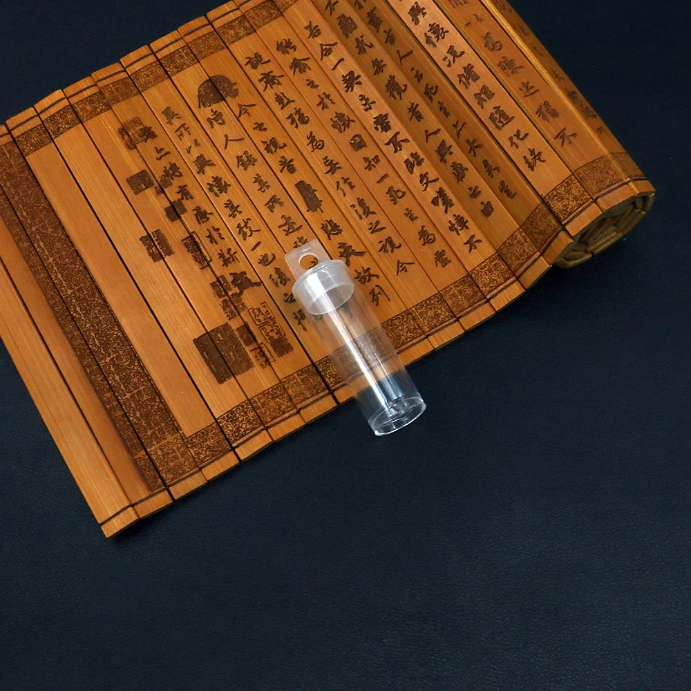 Cylindrical Transparent Plastic Jewelry Packaging Boxes User-friendly Sealing Design Small Bead Accessories Storage Tool