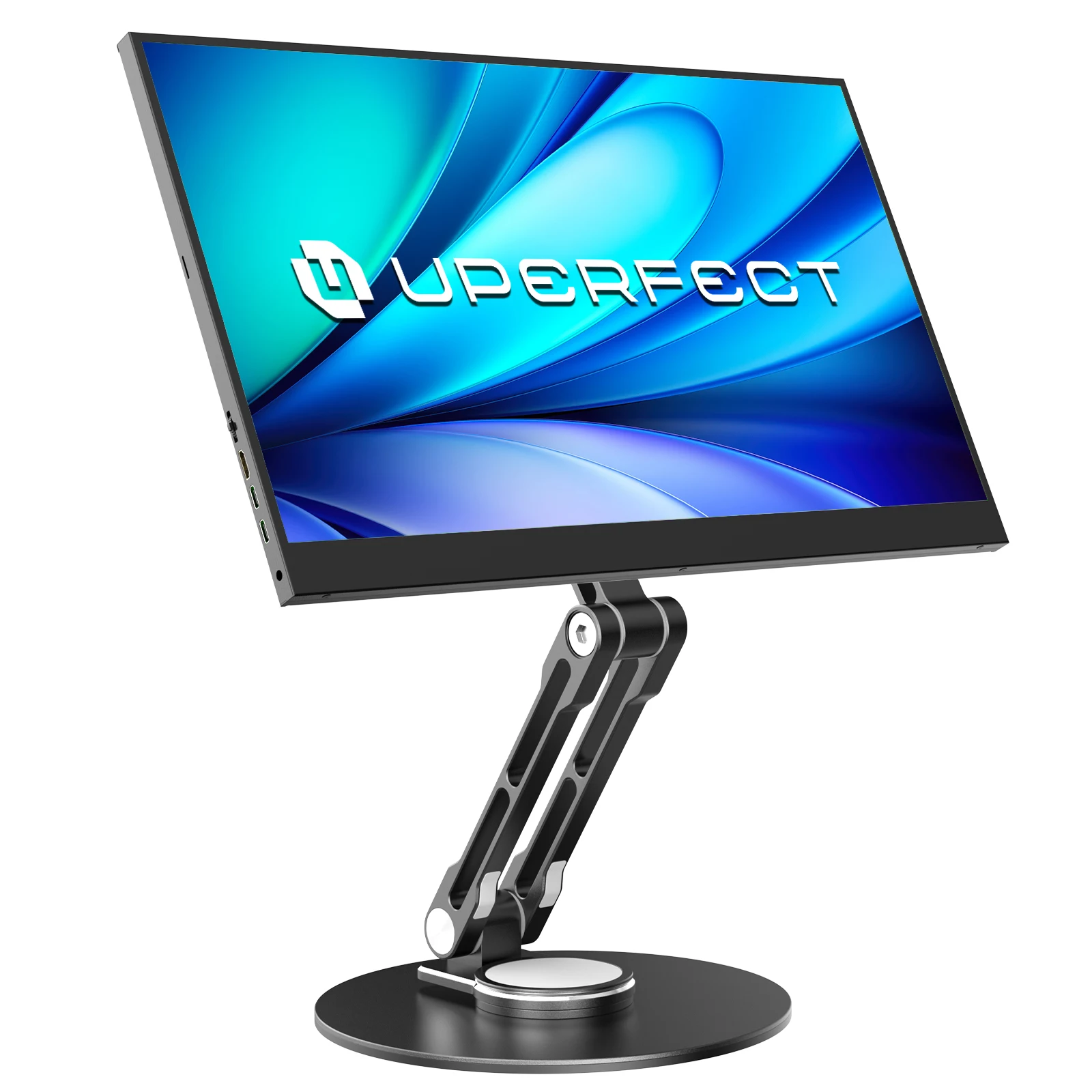 UPERFECT VESA Monitor Desk Mount Single Monitor Stands Freestanding Fits 10'' to 18.5'' Computer Screen With Height Adjustable