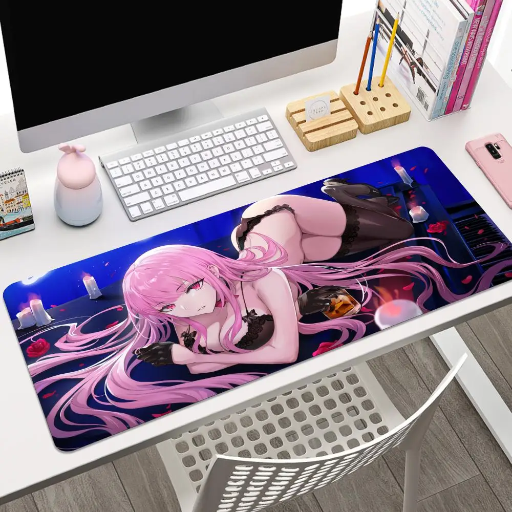 Mori Calliope Hololive Anime Girl Mousepad Large Gaming Mouse Pad LockEdge Thickened Computer Keyboard Table Desk Mat