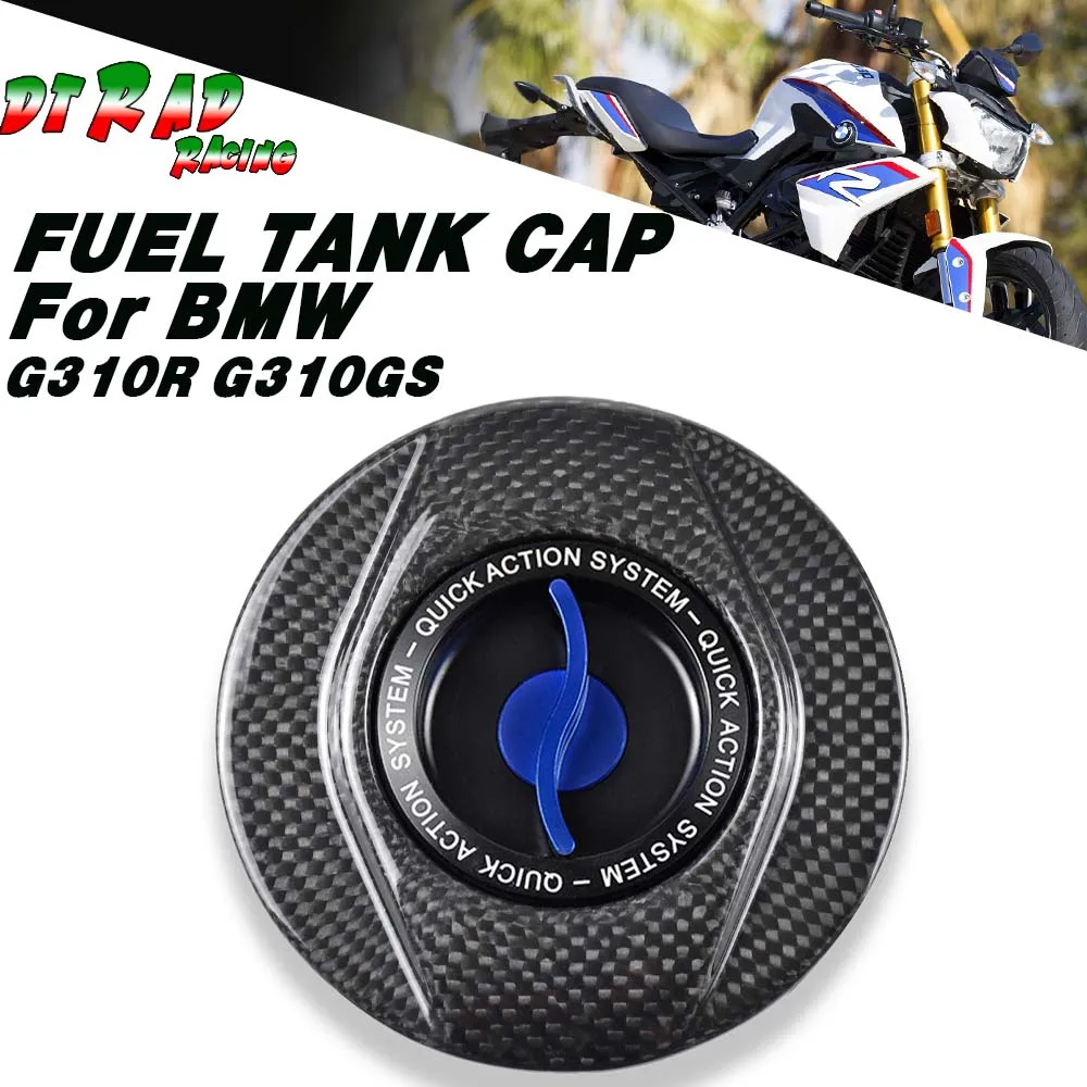 

Carbon Fiber Quick Gas Fuel Tank Cap For BMW G310R 2016-2022 G310GS 2017-2022 Keyless Locking Oil Gas Cover Motorcycle Modified