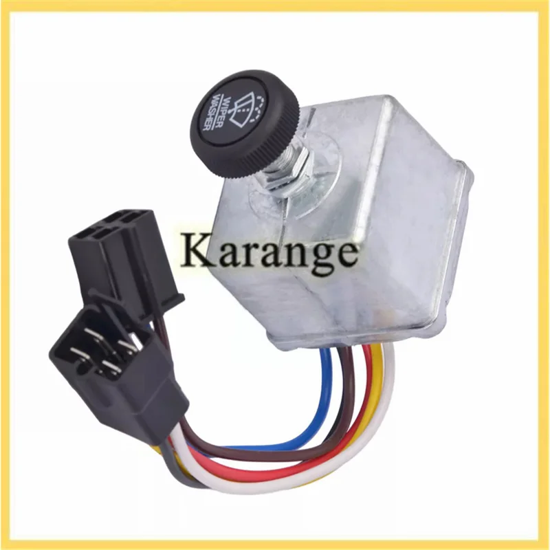 New 75600-26/7560026 For Wiper Switch with Knob, Compatible with Peterbilt 220 378 379 387, 6-Lead Knob Wiper Switch Control