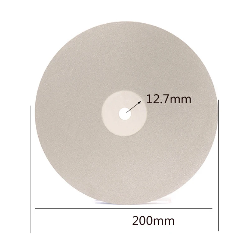 46 Grit~2000 Grit 8 Inch(200mm) Diamond Coated Flat Lap Wheel Polishing Grinding Disc for Jewelry Jade Crystal Glass Polishing