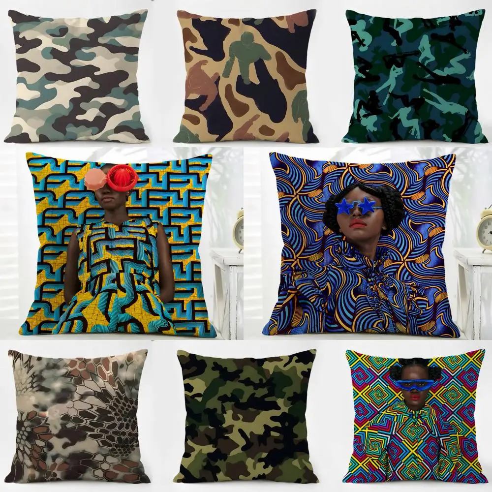 C-Cool Camouflage Series Cushion Cover Pillow Case Soft Friendly Fabric & Concealed Zipper