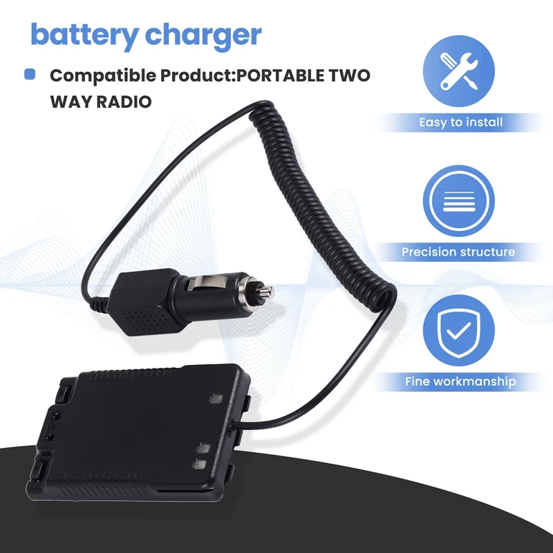 

-14LI Car Charger Battery Eliminator DC12V for VX-8R VX-8DR VX-8GR FT-1DR FT1XD FT-2DR radio -102LI -101Li-A50M