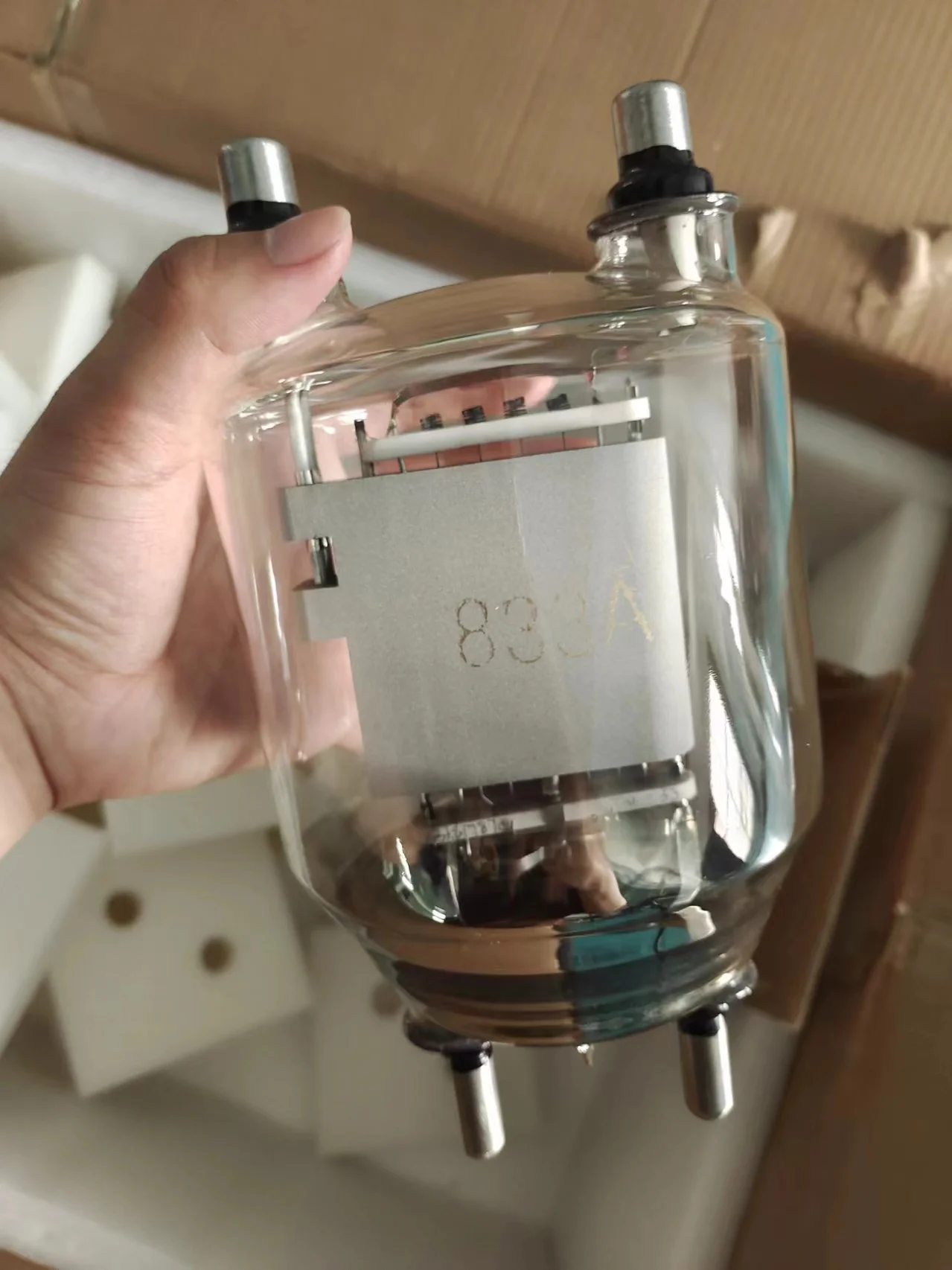 1KW Glass Electronic Transistor 833A Transmitter Tube 833A Oscillating RF Tube 833A