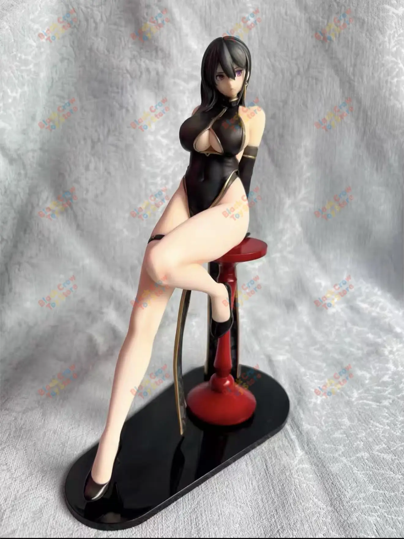 In Stock UnionCreative UC Miss Black Cheongsam Model Beautiful Young Girl Action Anime Figure Model Toys Sexy Desktop Ornaments