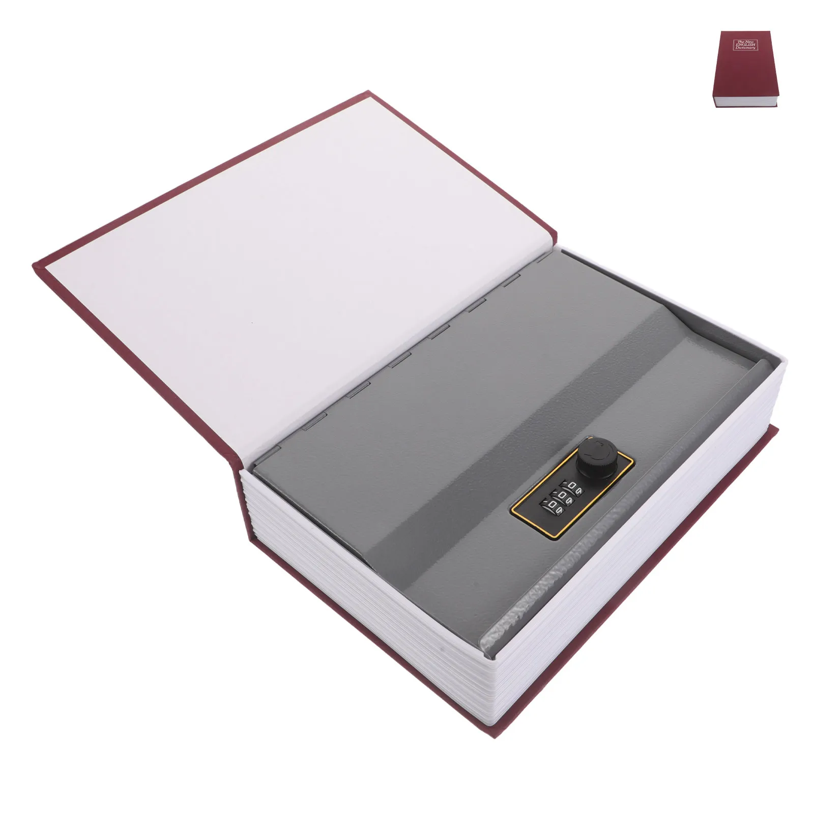 simulation-book-shaped-safe-box-red-mechanical-password-lock-hidden-storage-book-box-cash-coins-jewelry-safe-for-home-office