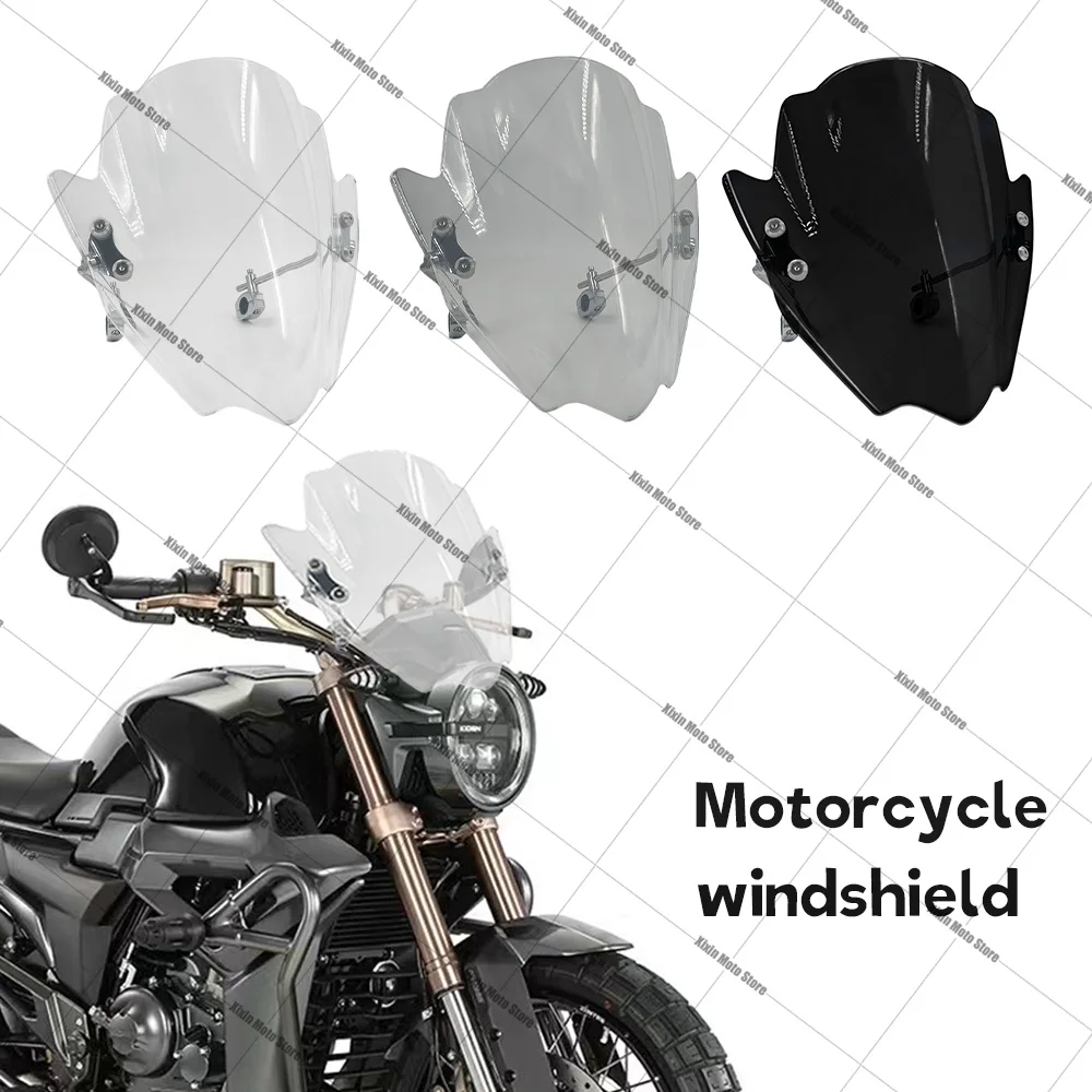 FOR Zontes G1-125 G1-155 G1X-125 G155 SR new Adjustable Windshield Universal Motorcycle Windscreen Deflector Diameter 22.25.28MM