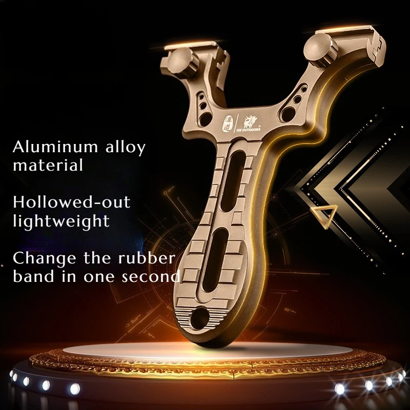 NEW High-precision High-pressure Flat Leather Slingshot High-quality Outdoor Competitive Fast-pressing Gun Hunting Tools
