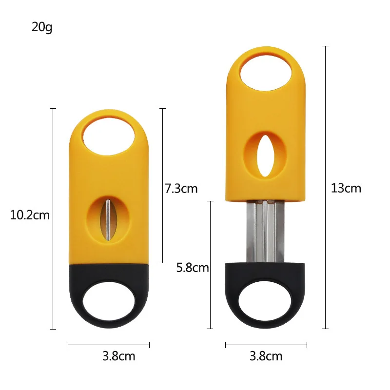 Cigar Cutter Pocket V-Cut Sharp Cigar Scissors Guillotine Portable Travel Cutting Round Punch Cigar Accessories