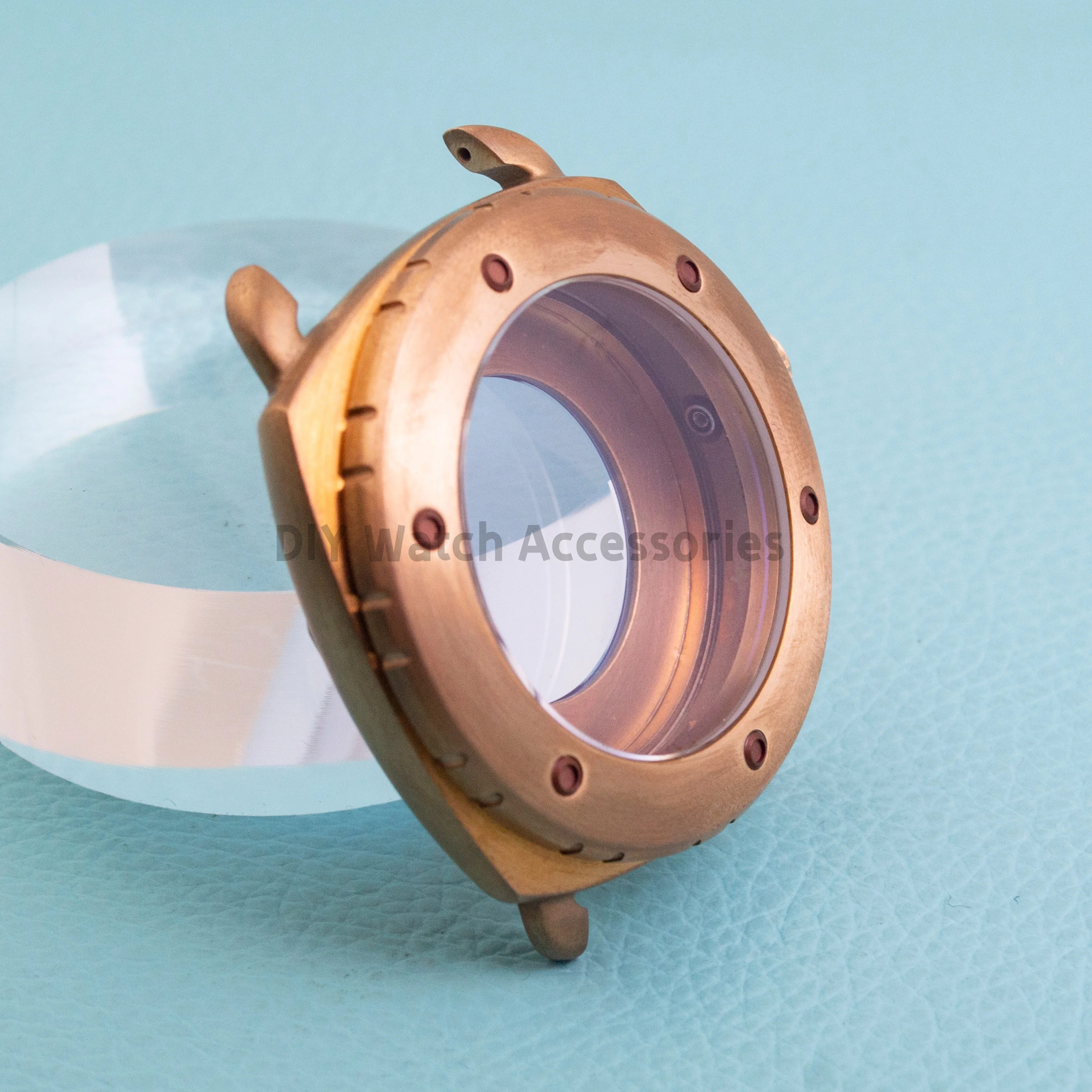 ETA2824 Watch Case 10ATM Waterproof Retro Bronze Watch Case 44MM NH35 Case Sapphire Crystal Fit NH35 NH36 ETA2824 Movement