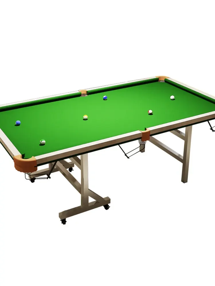 Pool table household standard adult five-point training family folding indoor Chinese black eight practice table