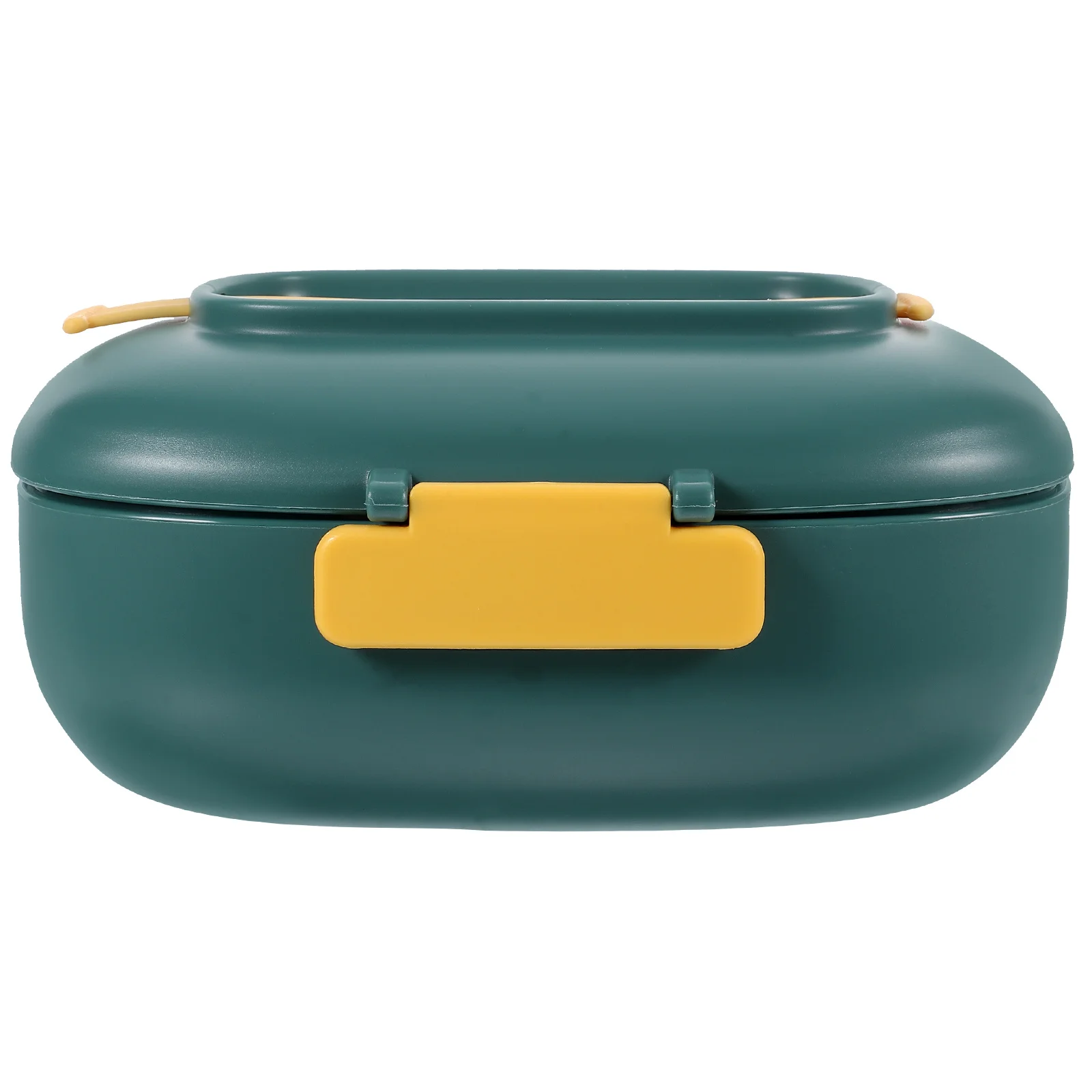 

850ml Green Portable Rice Box Simple Design Practical Tableware Flatware for Students Office Workers Lunch Storage