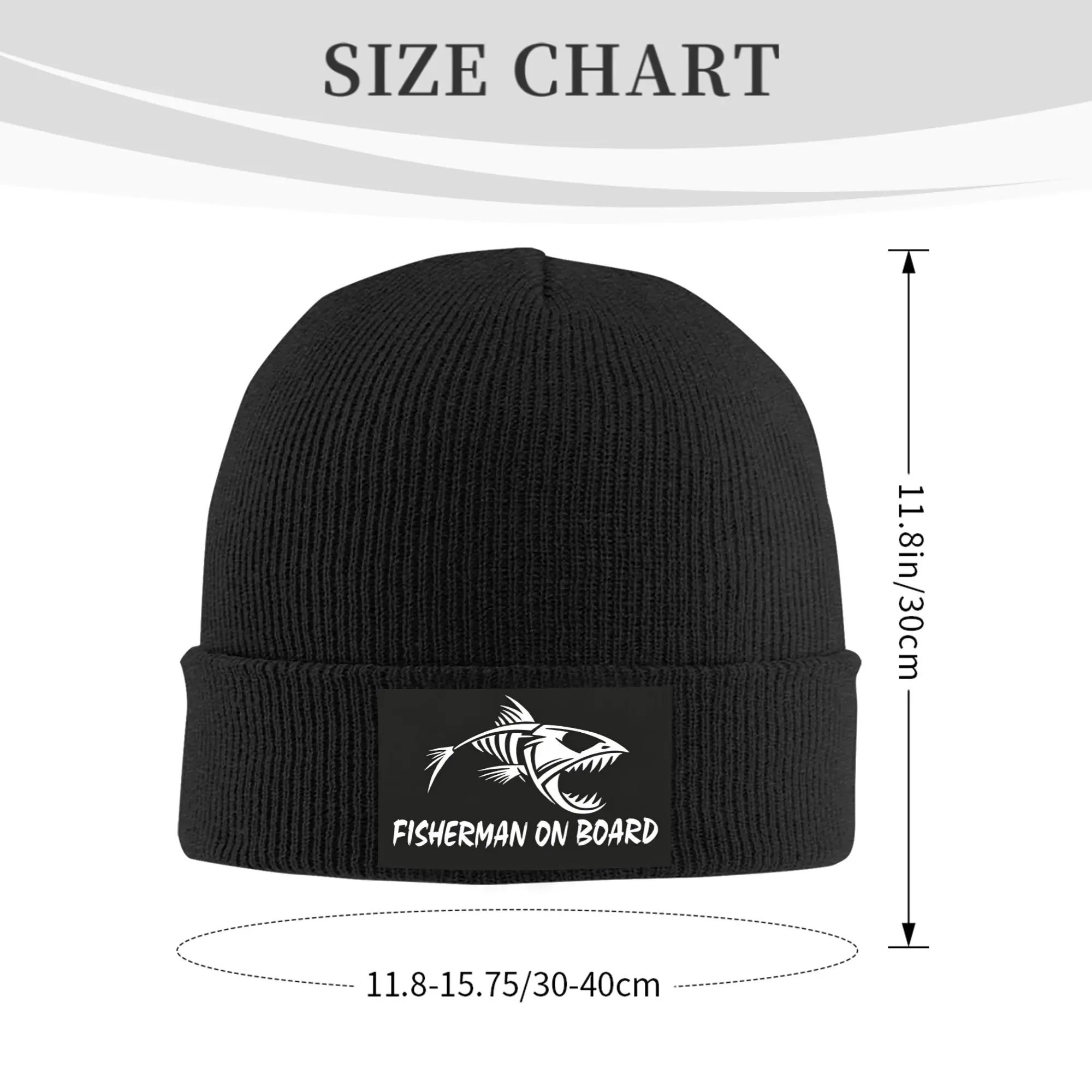 Fisherman Fish Bone fishing Luya Hunting Winter Skullies Beanies Hat Warm Autumn Knitted Hats Bonnet Caps for Women Men