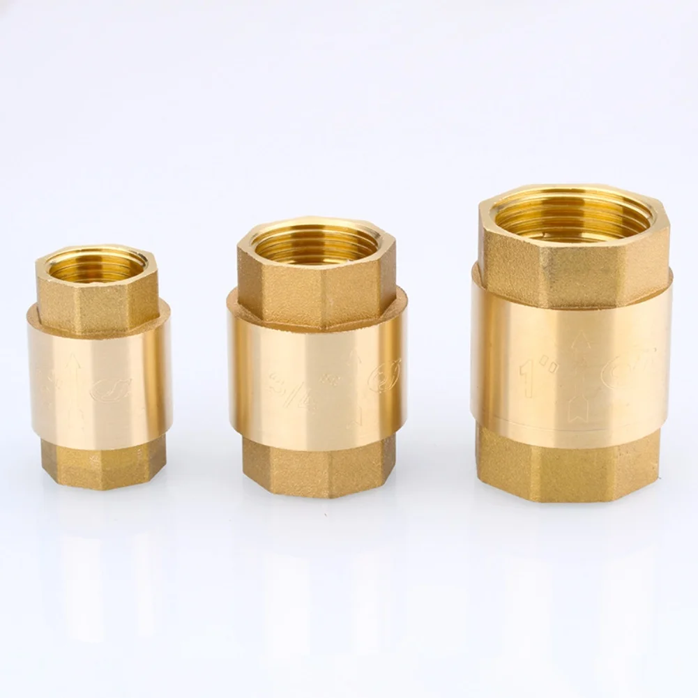 Copper Vertical Check Valve 1/2-inch Water Meter Water Heater Brass Anti Backflow Check Valve For Water Control