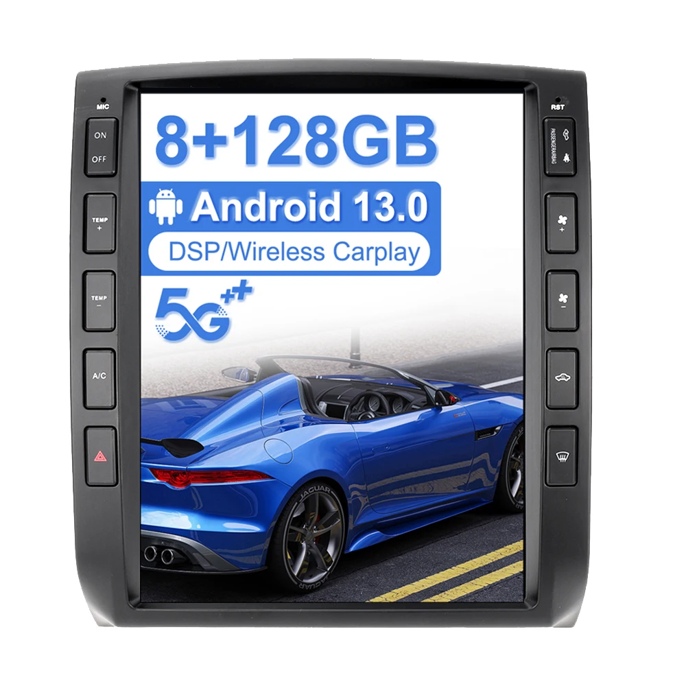 

Android 14.0 8+256GB Tesla 12.1" Screen Car Player For Toyota Tacoma 2007-2015 Car GPS Navigation CarPlay Head Unit DSP Stereo