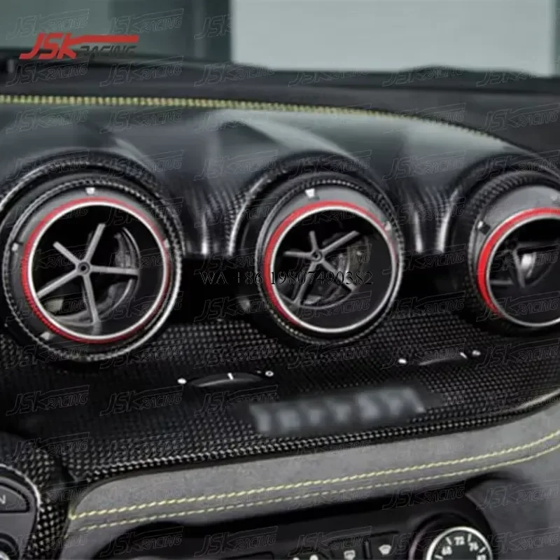 Wmwmnu Dry Carbon Fiber Interior AC Air Conditioner Outlet Panel Trim for 2013-2015 F12 Berlinetta Replacement Car