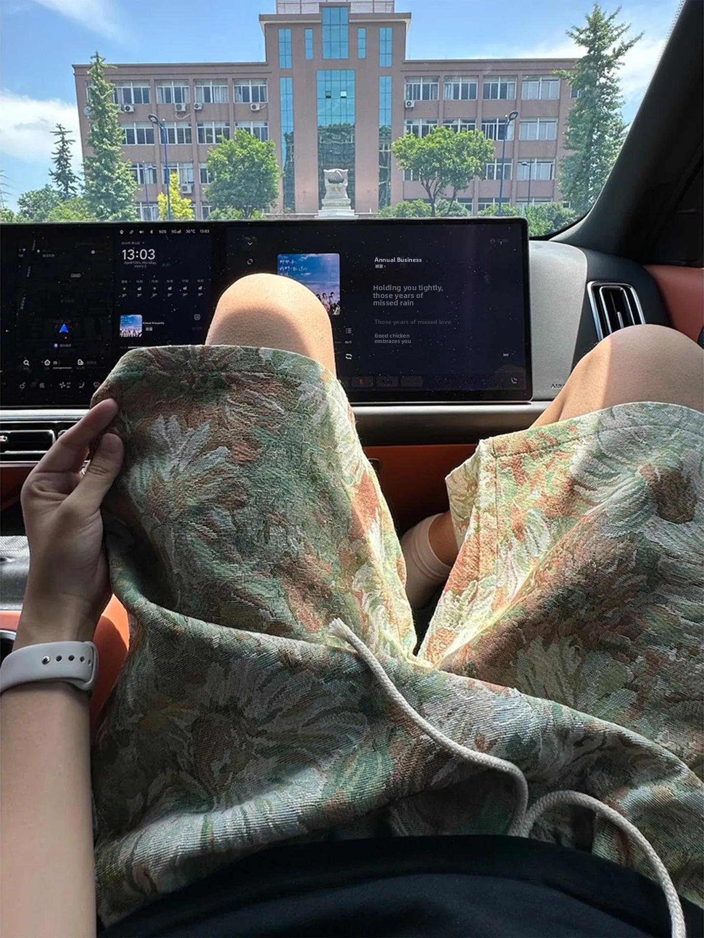 

Hawaii Knitted Floral orts Men's Summer Thin Five-Point Beachwear Casual Loose Fit Polyester Cotton Blend Summer orts