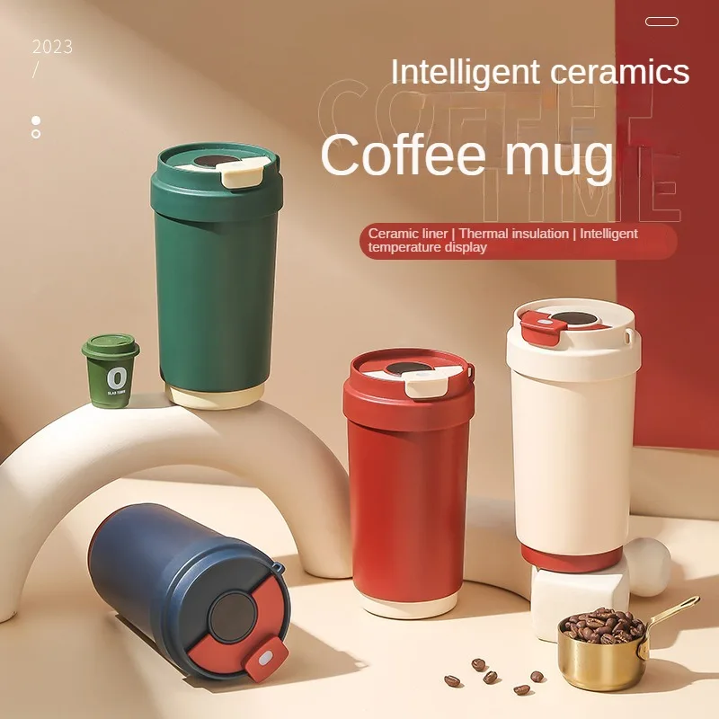 

430ml Coffee Cup To Go Thermos Accompanying Ceramic/316L Stainless Steel Water Cup High Value Liner Cold Cup Coffee Mug