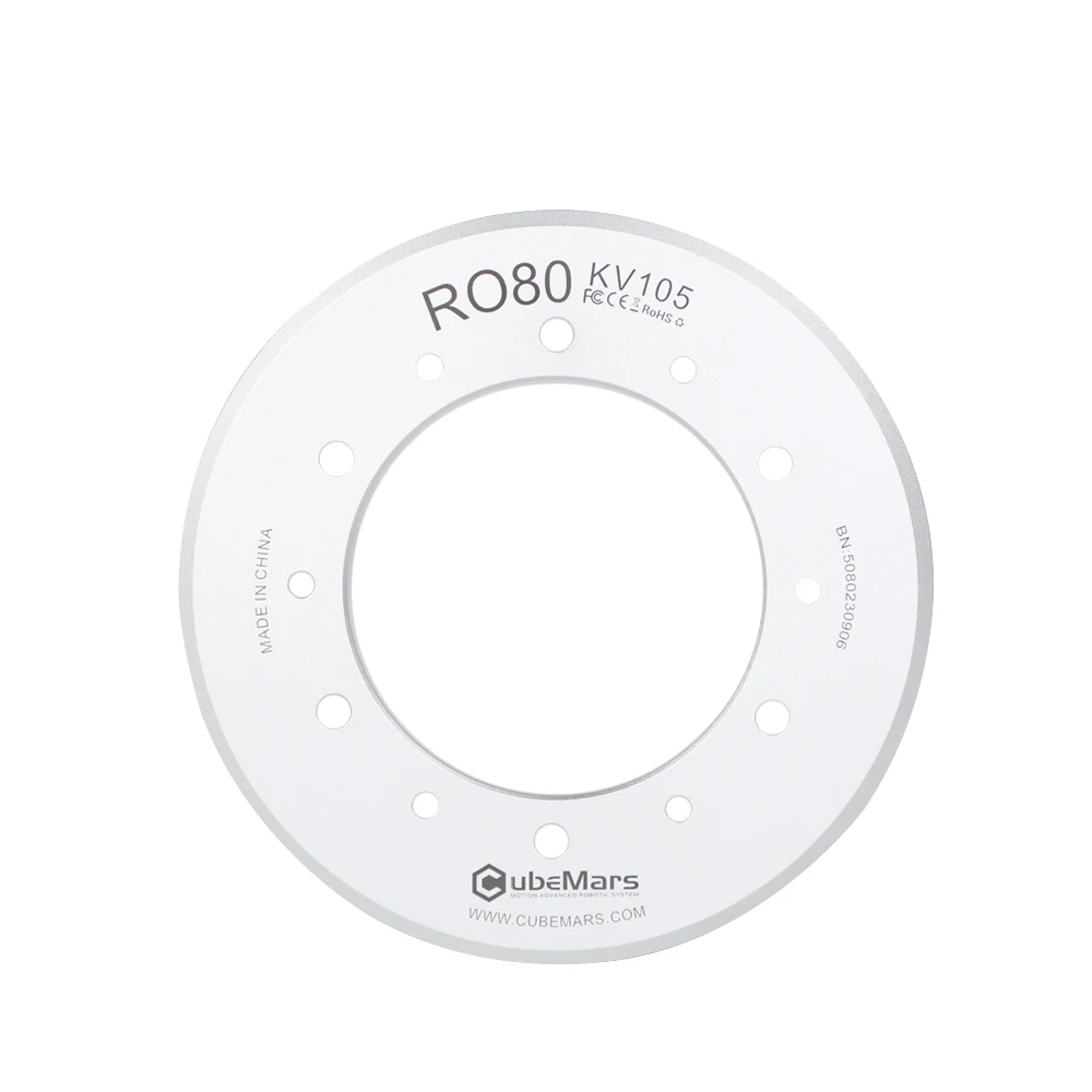 CubeMars RO80 Rahmenloser Außenläufer-Drehmomentmotor 48 V mit Exoskelettrobotern, kollaborativen Roboterarmen