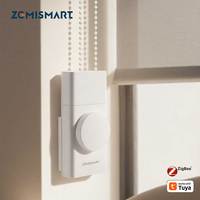 Zemismart Zigbee Smart Roller Shade Driver Built in Battery with Knob Control Speed Work with Tuya App Alexa Google Home Voice