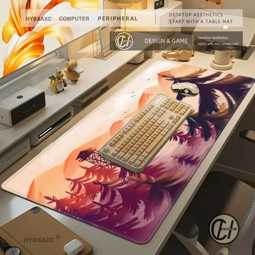 

Mouse Pad Gamer Deep Forest Firewatch Custom Large HD Mousepad XXL Mouse Mat Non-Slip Office Computer Mouse Mats Game Mice Pad