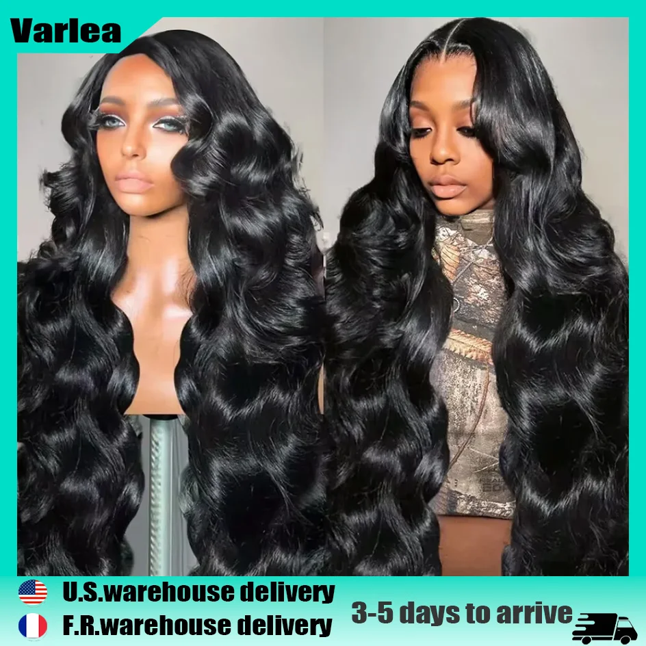 Varlea 200% Density 13x4 Lace Front Wigs Loose Body Wave Body Wave 13x6 Hd Lace Frontal Wig Black Wig Human Hair Brazilian Hair