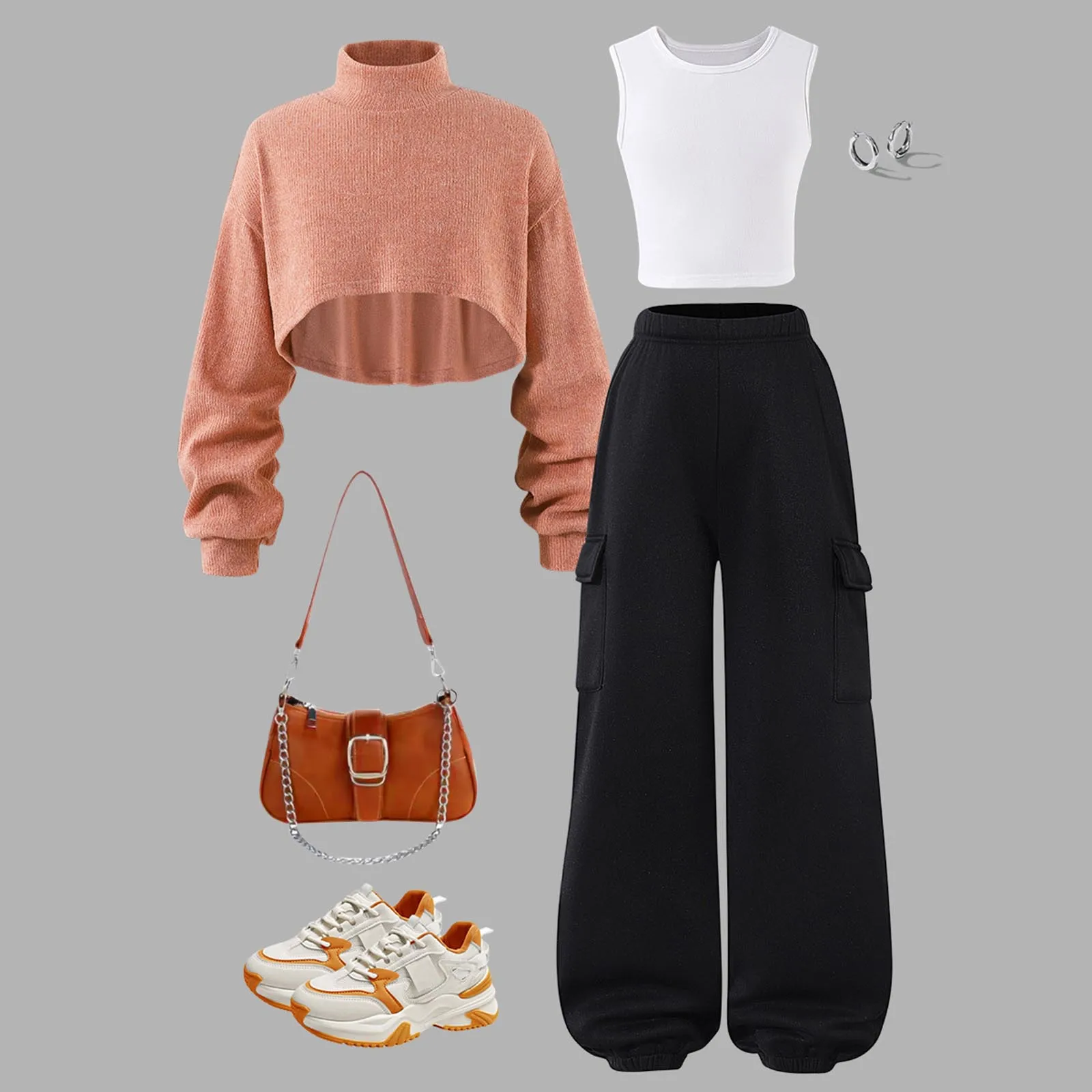 

Классические брюки для девочек-подростков, модный и удобный комплект, пальто с длинными рукавами, жилет, брюки, повседневная одежда для маленьких девочек со слоном