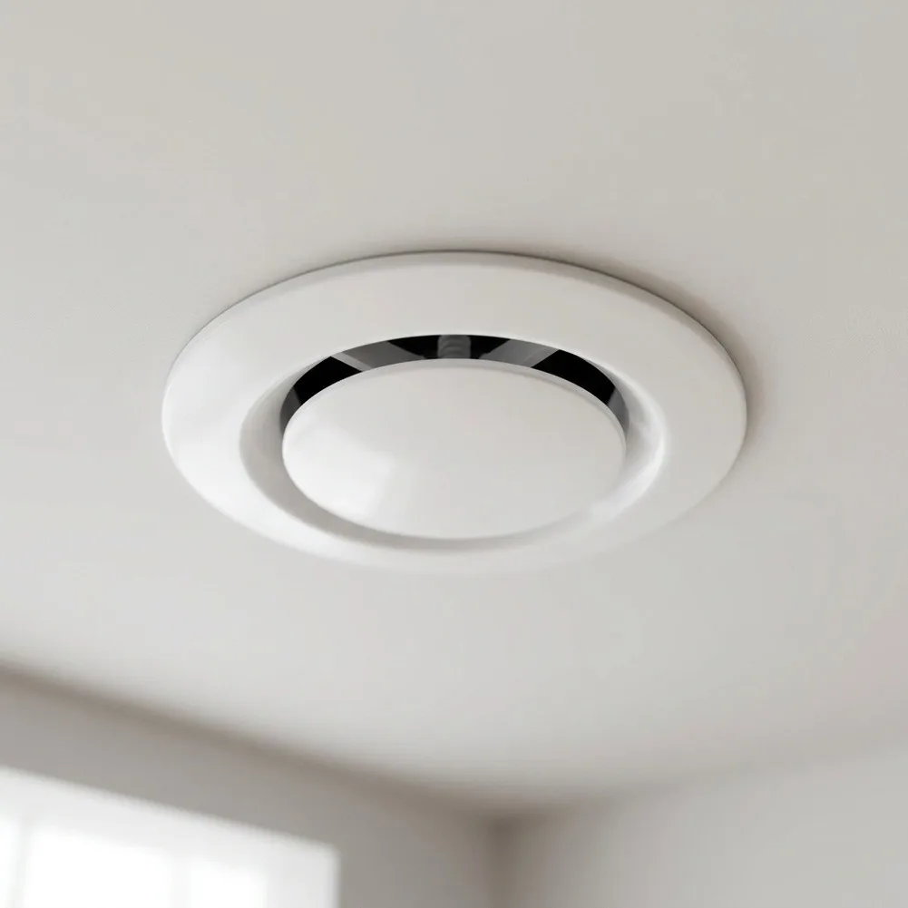 ABS Air Conditioner Disc Ventilation Cover for Ceiling Wall For Exhaust Cap with for Air Exchange and Adjustable Airflow Support