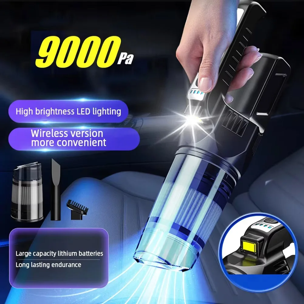 

Car Mounted Cordless Vacuum Cleaner Handheld Powerful Suction Car Wireless Vacuum Cleaner 9000Pa For Car/Home Car Electronics